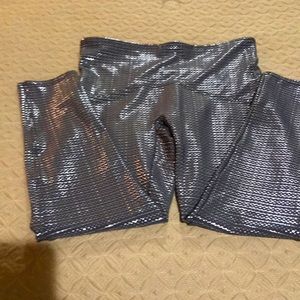 Spanx metallic leggings